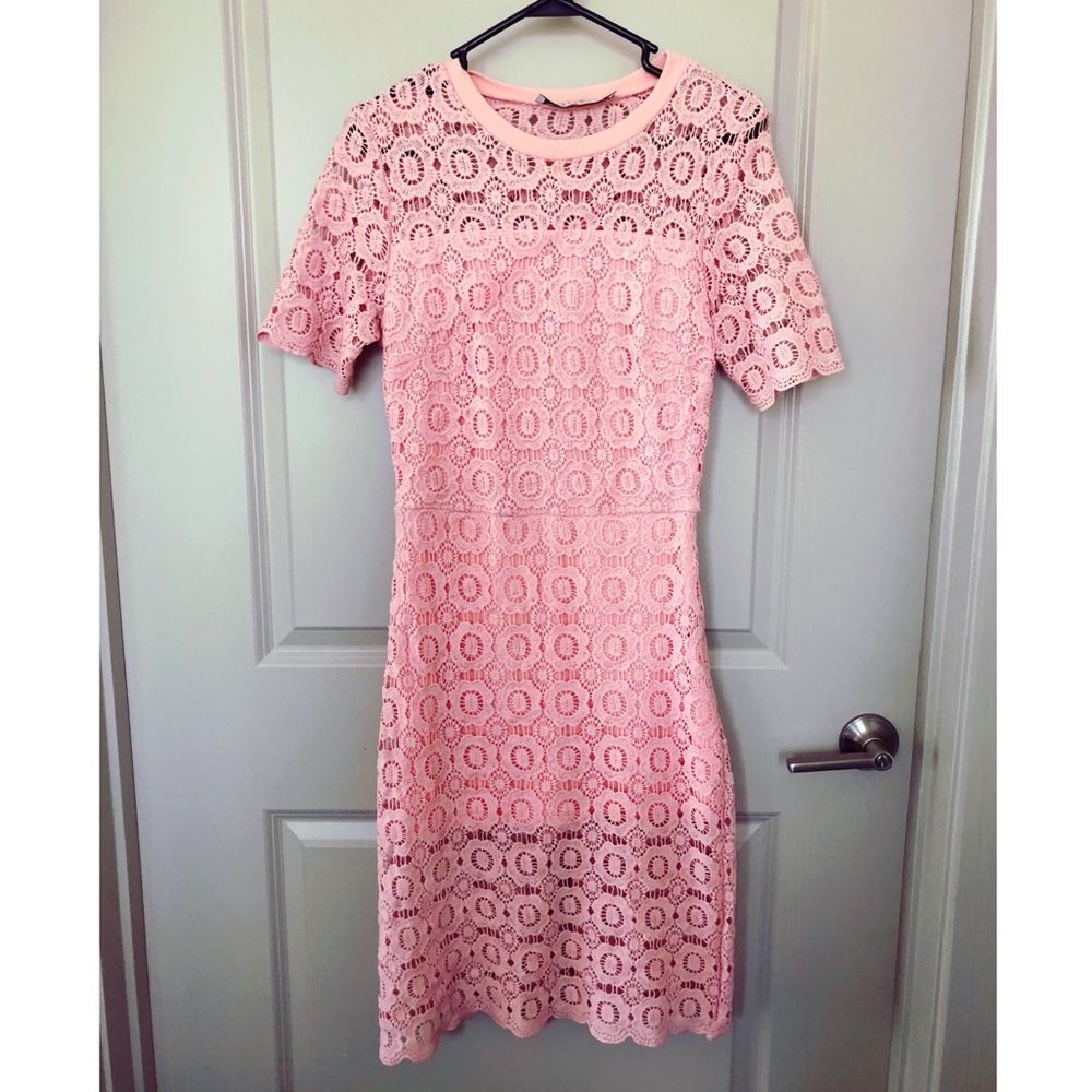 Pink lace ASOS dress